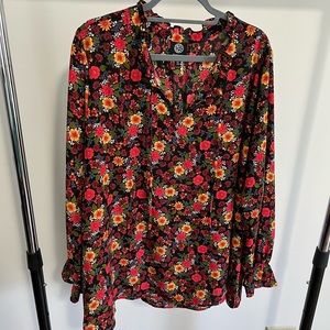 Bobeau beautiful floral top, size 3x